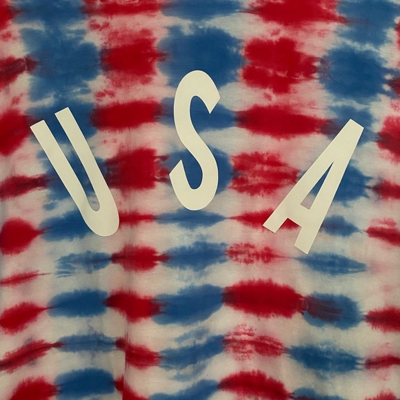 NEW Unisex GILDAN Soft Style Large Tie-Dye T-Shirt USA Graphic Vinyl Design - Picture 4 of 8